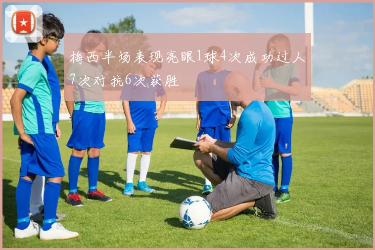 梅西半场表现亮眼1球4次成功过人7次对抗6次获胜